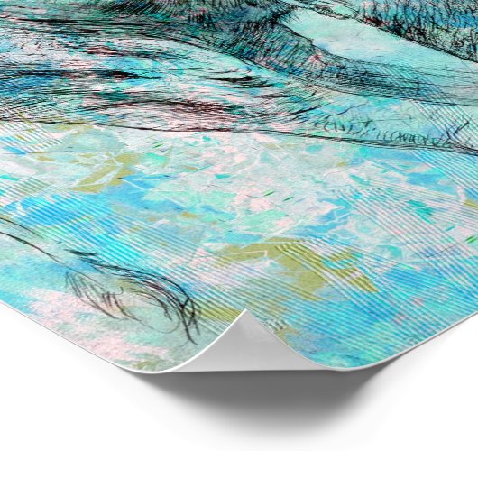 青い象 ポスター (角)