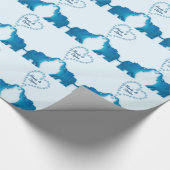 青い象 ラッピングペーパー (角)