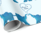 青い象 ラッピングペーパー (ロールコーナー)