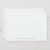 青い象 | 誕生発表 案内状 (裏面)