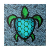 青い貝のカメのタイル タイル (正面)