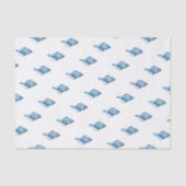 青い貝の海の航海のな沿岸にギフト包むこと 薄葉紙 (正面)