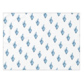 青い貝の航海のな沿岸ビーチの海の海 テーブルクロス (正面(横))