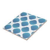 青い貝殻のモザイクパターン タイル (側面)