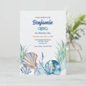 青い貝殻の招待状 招待状 (スタンド正面)