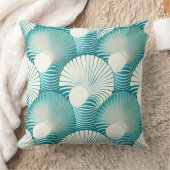 青い貝殻 クッション (ブランケット)