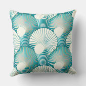 青い貝殻 クッション (裏面)