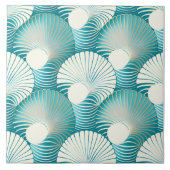 青い貝殻 タイル (正面)