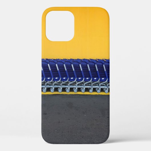 青い買い物カートの手配 Case-Mate iPhoneケース (裏面)