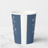 青い赤ちゃんシャワー外は寒い 紙コップ (左)