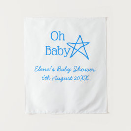 青い赤ちゃん 青い星 赤ちゃんシャワー 名前 現代の過去 タペストリー