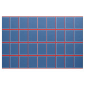 青い赤と白の窓ガラスの点検 ファブリック (ファットクウォーター)