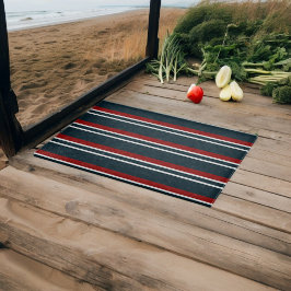 青い赤のユニフォームストライプ カッティングボード