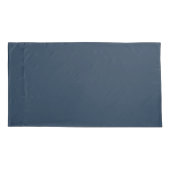 青い赤の白い航海のロープパターン 枕カバー (裏面-左)