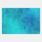 青い赤の緑 ラッピングペーパーシート (正面)