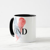 青い赤のMake America Kind，再びカスタマイズ可能 マグカップ (正面左)