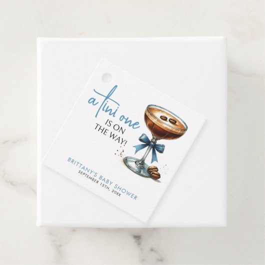 青い赤ん坊のシャワーが途中にある フェイバータグ (インサイチュ)