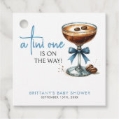 青い赤ん坊のシャワーが途中にある フェイバータグ (正面)