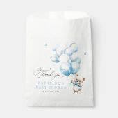 青い赤ん坊のシャワーを待つことができる フェイバーバッグ (正面)