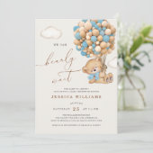 青い赤ん坊のシャワーを待つことができる 招待状 (スタンド正面)