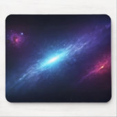 青い超新星の輝き 宇宙の星雲 天文学 マウスパッド (正面)