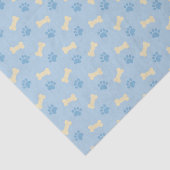 青い足のプリントの骨パターン 薄葉紙 (詳細)