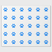 青い足のプリント ラッピングペーパー (フラット)