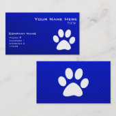 青い足のプリント 名刺 (正面/裏面)