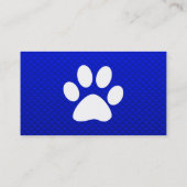 青い足のプリント 名刺 (裏面)