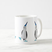 青い足の最下位のマグのダンス コーヒーマグカップ (正面右)