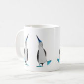 青い足の最下位のマグのダンス コーヒーマグカップ (正面左)