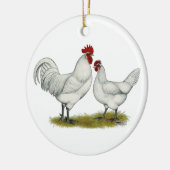 青い足の鶏 セラミックオーナメント (左)