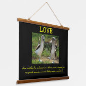 青い足は恋をする 吊り下げ型タペストリー (傾斜あり)