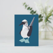 青い足を持つ海鳥 ポストカード (スタンド正面)