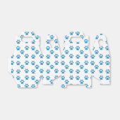 青い足跡のパターン フェイバーボックス (折り畳みなし)