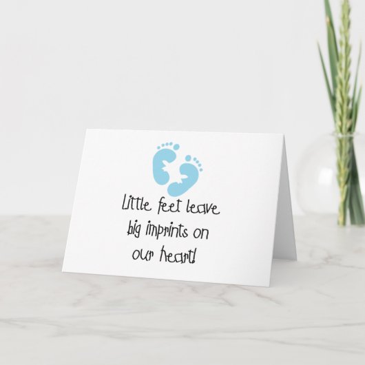 青い足跡 カード (正面)