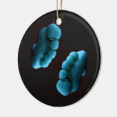 青い足 セラミックオーナメント (左)