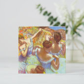 青い踊り手たち（ブルーのダンサー） エドガール・ドガ 招待状 (スタンド正面)