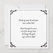 青い踊り手たち（ブルーのダンサー） エドガール・ドガ 招待状 (裏面)