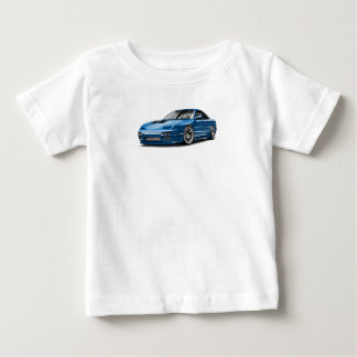 青い車の240sxのイラスト ベビーTシャツ