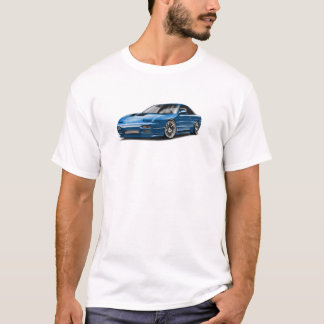 青い車の240sxのイラスト tシャツ