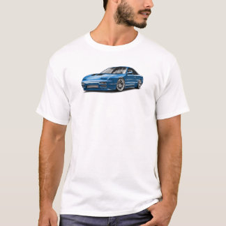 青い車の240sxのイラスト tシャツ