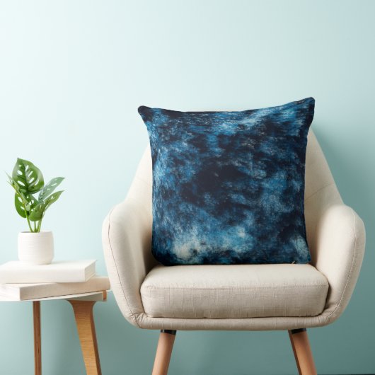 青い転がり水 クッション (椅子)