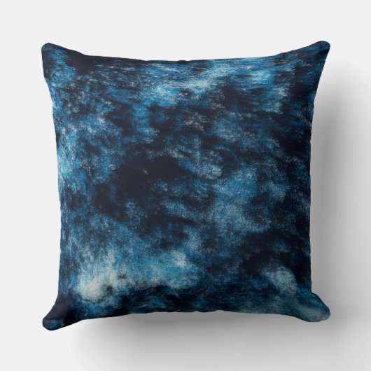 青い転がり水 クッション (裏面)