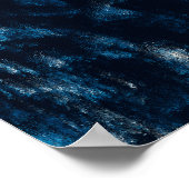 青い転がり水 ポスター (角)