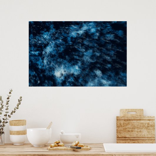 青い転がり水 ポスター (キッチン)