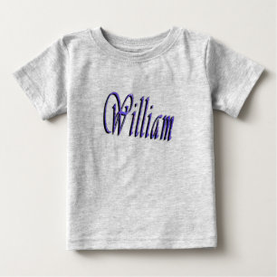 青い輝きのウィリアム ベビーTシャツ