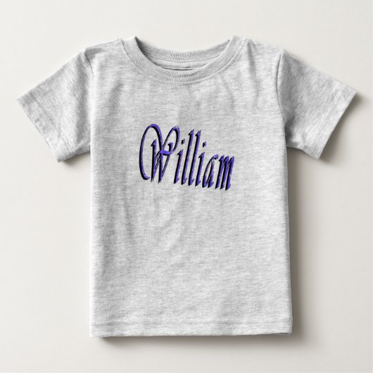 青い輝きのウィリアム ベビーTシャツ (正面)