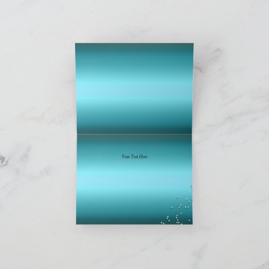 青い輝きの仮面舞踏会のサンキューカード サンキューカード (内部)