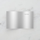 青い輝きの宝石の洗礼のサンキューカード サンキューカード (内部)